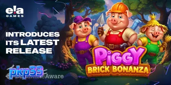 Interface do jogo Piggy Brick Bonanza em um dispositivo móvel